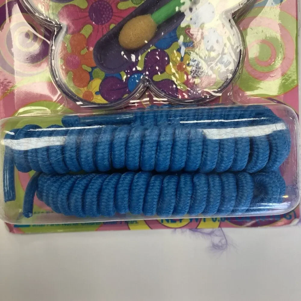 Vintage Lisa Frank Beauty Bits Mini Makeup Coil Shoelaces Glow Body Stickers